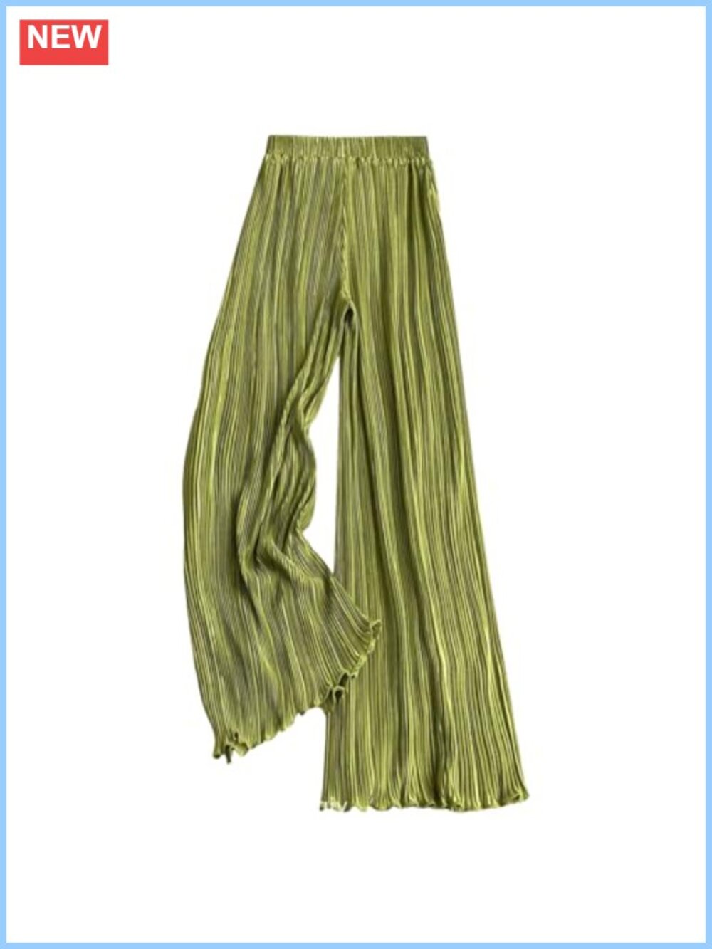 Women's Satin Silk Palazzo Pants High Rise Pleated Wide Leg Flowy